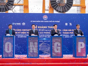 Hải Phòng: khánh thành bến cảng container quốc tế số 3, số 4 Lạch Huyện