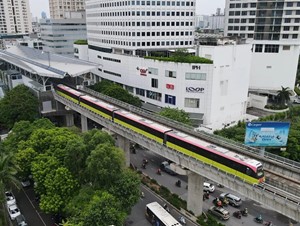 Đường sắt Nhổn – Cầu Giấy vận chuyển 6,4 triệu lượt khách