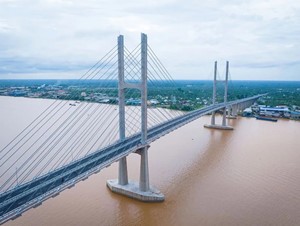 Cầu Rạch Miễu 2 nối Đồng Tháp - Vĩnh Long chính thức khánh thành