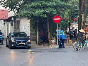 Phòng kiểm tra GTVT hỗ trợ phương án phân luồng trên đường Nguyễn Khang