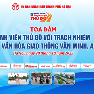 TRỰC TIẾP: Sinh viên Thủ đô với trách nhiệm xây dựng văn hóa giao thông văn minh, an toàn