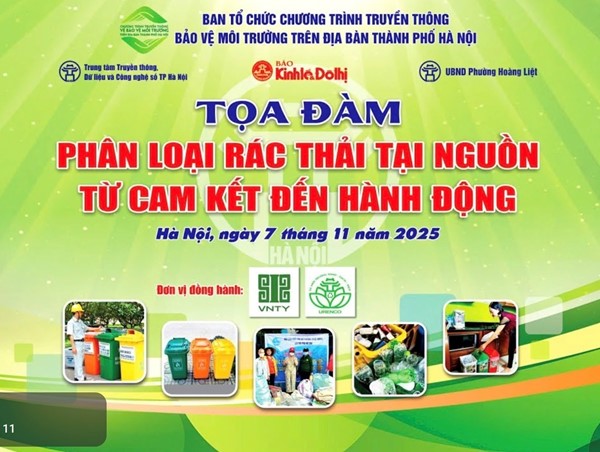 TRỰC TIẾP: Tọa đàm trực tuyến “Phân loại rác thải tại nguồn – Từ cam kết đến hành động“