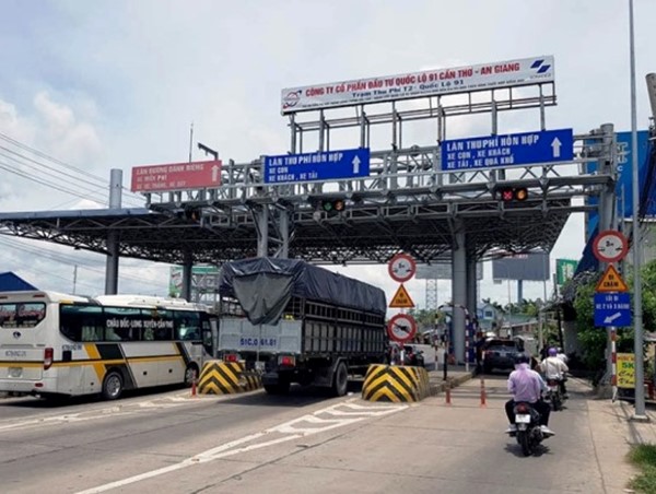 Trạm thu phí T2 Quốc lộ 91 đã tạm dừng thu phí