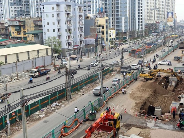 Hà Nội thông tin về tiến độ đường vành đai 1, vành đai 2