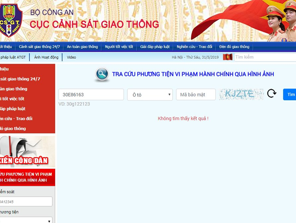 Từ 1/6, tra cứu thông tin phương tiện vi phạm giao thông trên mạng