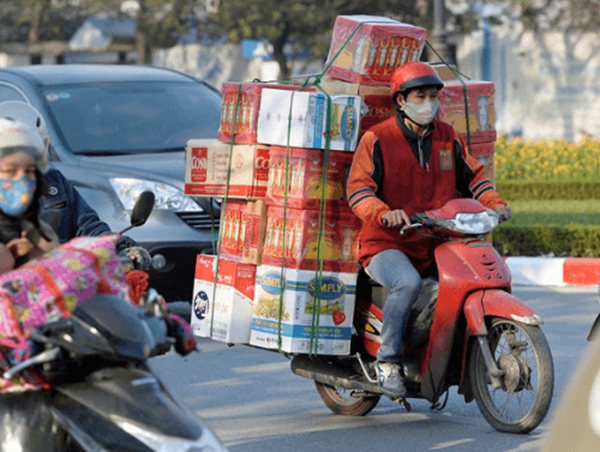Nhức nhối xe chở hàng cồng kềnh