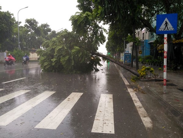 Bão số 3 gây mưa lớn tại Hà Nội, nhiều tuyến phố ngập cục bộ