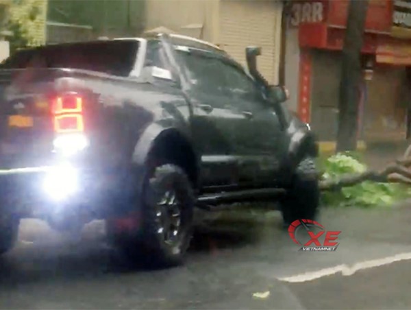 Thán phục Ford Ranger tiền tỷ ủi cây đổ sau bão giúp dân