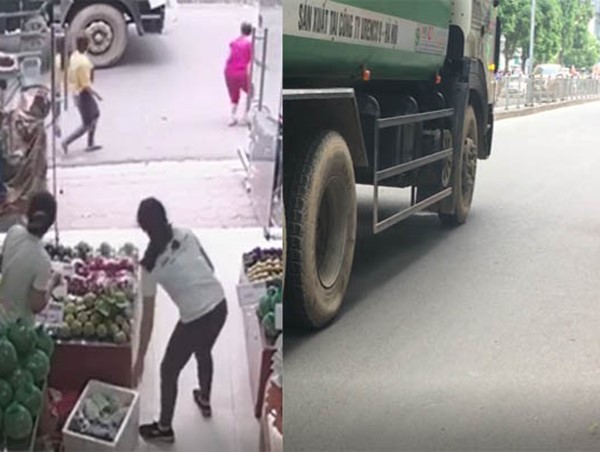  Xe chở rác ngang nhiên chạy giờ cấm, tông chết cháu bé trên phố Hà Nội