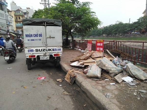 Quận Thanh Xuân: Nhếch nhác phố Kim Giang đoạn thuộc phường Đại Kim