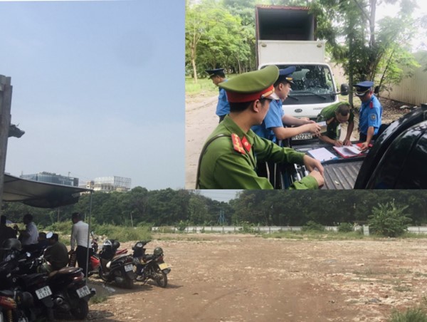 Cưỡng chế 'bãi xe lậu' hàng nghìn m2 cạnh BX Nước Ngầm