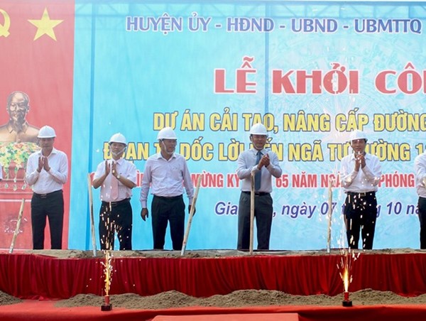 Khởi công dự án cải tạo, nâng cấp đường tỉnh lộ 179