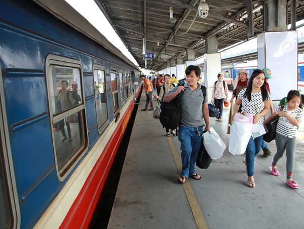 Giảm giá vé tàu cho khách tập thể dịp Tết 