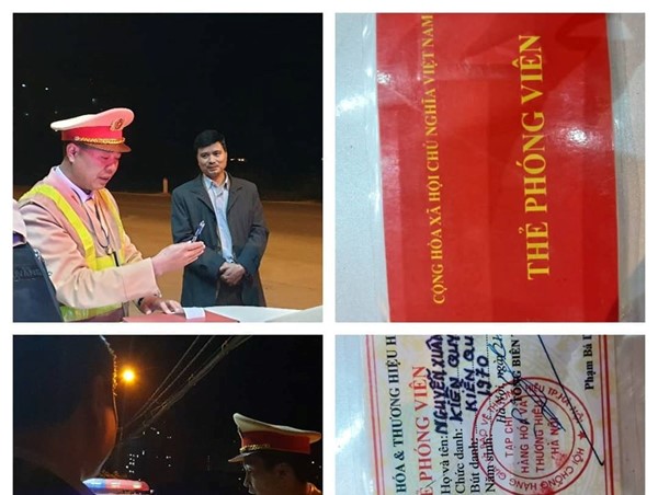 Tài xế say xỉn mạo danh phóng viên, “chây ì” hơn 3 tiếng không ký biên bản vi phạm