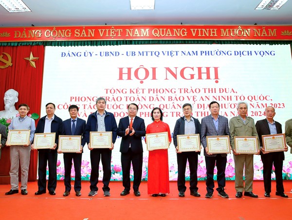 Phường Dịch Vọng, quận Cầu Giấy và dấu ấn trong phong trào thi đua 