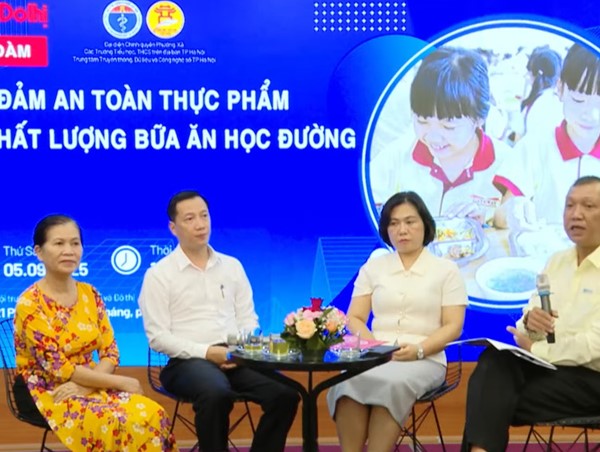 Tọa đàm: “Bảo đảm an toàn thực phẩm và chất lượng bữa ăn học đường” tại Hà Nội