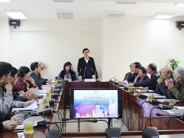 Bộ Xây dựng tổ chức Hội thảo về dự thảo Nghị định quy định chi tiết Luật Kiến trúc