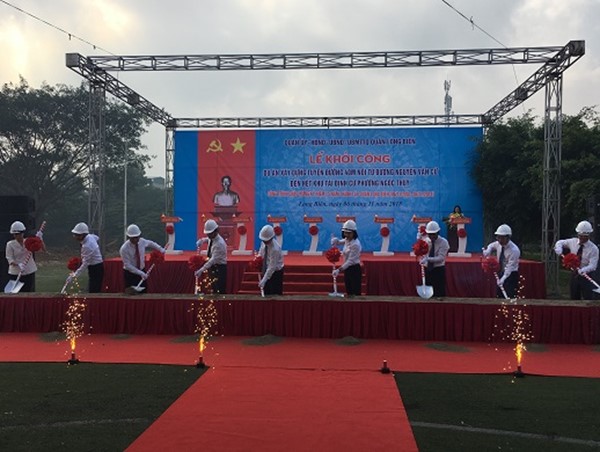 Long Biên: Khởi công tuyến đường 40m