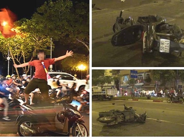TP Hồ Chí Minh xử lý 78 trường hợp "đi bão" vi phạm giao thông sau chiến thắng của đội tuyển Việt Nam