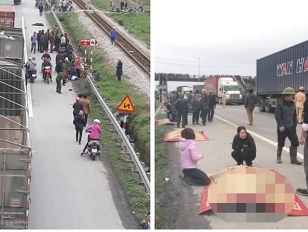 Xe tải tông đoàn người đi bộ trên quốc lộ 5, ít nhất 8 người tử vong