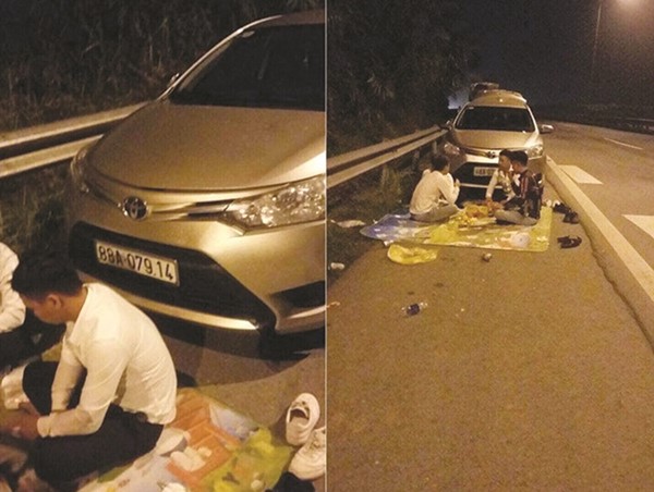 Dừng xe, "bày cỗ" trên cao tốc: Hiểm họa khôn lường