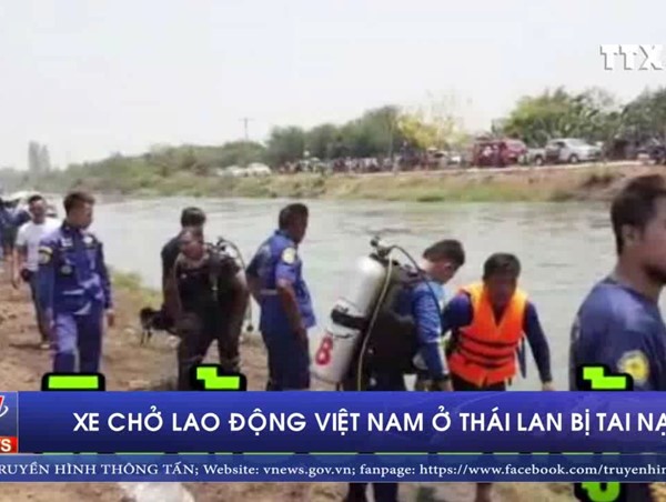Xe chở lao động Việt Nam ở Thái Lan bị tai nạn