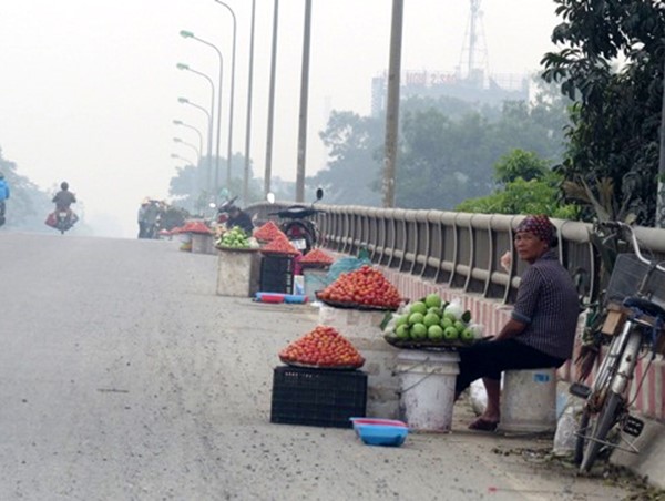 “Chợ cóc” họp ở lòng đường Đại lộ Thăng Long