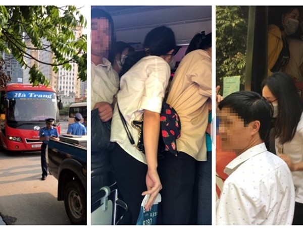 Hà Nội: Phát hiện xe 29 chỗ nhồi nhét 73 người 