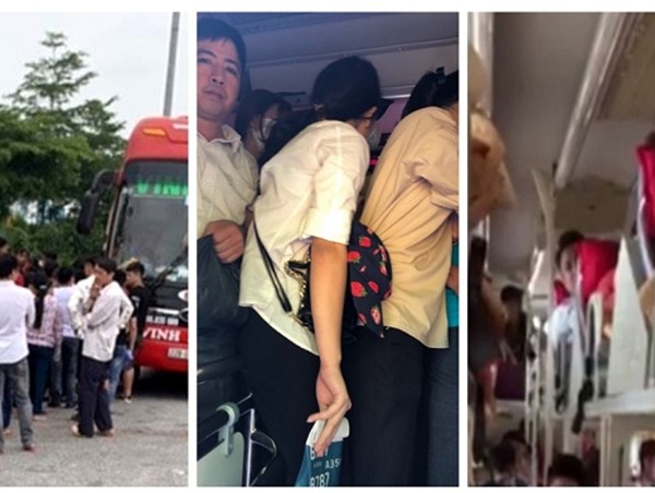 Các nhà xe tiếp tục "nhồi nhét" khách, ô tô 46 chỗ chở 80 người