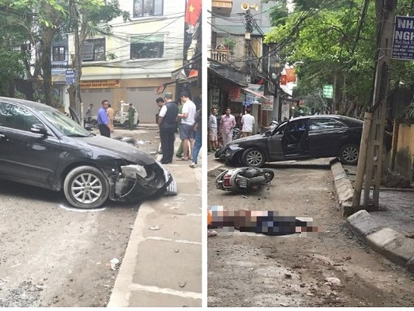 Hà Nội: Lùi xe bất cẩn, nữ tài xế điều khiển ô tô cán tử vong 1 người đi xe máy