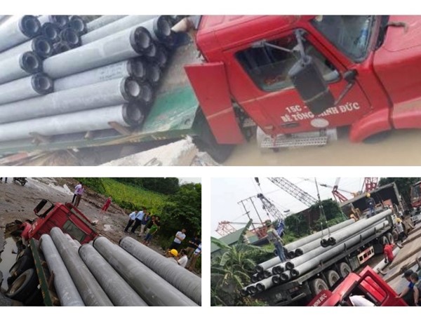 Lời kể của tài xế xe đầu kéo làm vỡ tuyến đường ống nước mặt Sông Đuống