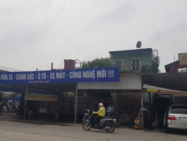 Xử lý điểm rửa xe gây mất an toàn giao thông tại phường Mai Dịch