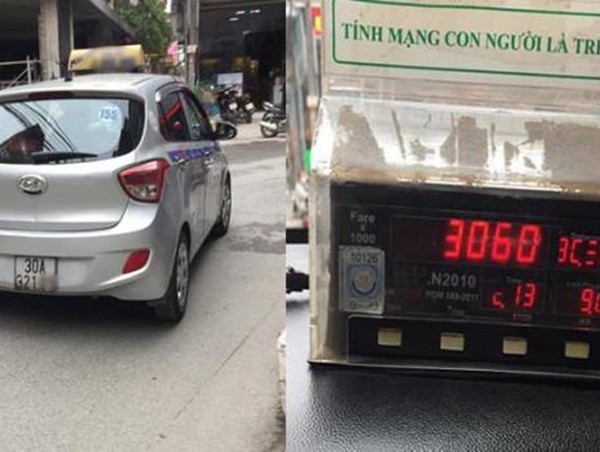 Thủ đoạn của tài xế taxi “chặt chém” khách Tây 3 triệu đồng cho 17km