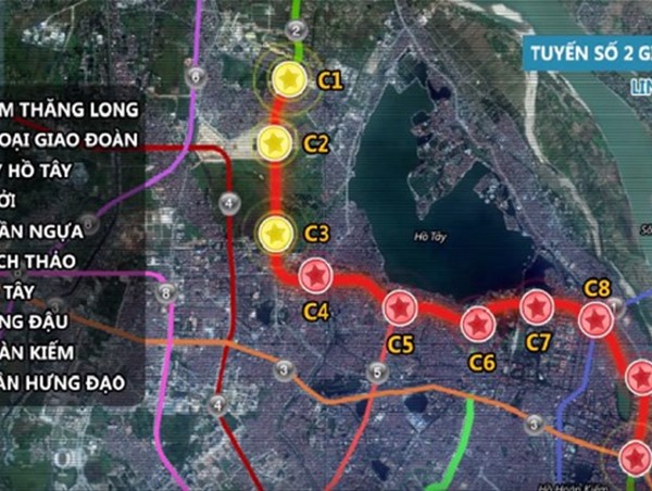 Hà Nội: Lùi tiến độ hoàn thành tuyến đường sắt đô thị số 2 vào năm 2027