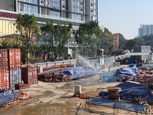 Dự án đường sắt Nhổn - Ga Hà Nội: Kiểm soát chặt chẽ bụi và tiếng ồn