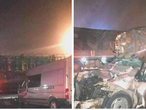 Lao thẳng vào xe chở bình ga, tài xế tử vong trong trong cabin bẹp dúm