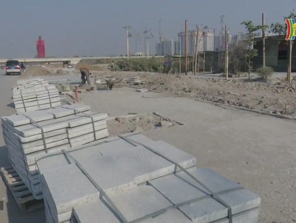 Tuyến đường Đông Dư - Dương Xá đang được huyện Gia Lâm đẩy nhanh tiến độ