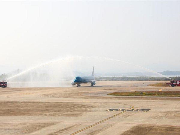 Sân bay quốc tế Vân Đồn đón chuyến bay đầu tiên từ đường bay Nhật Bản