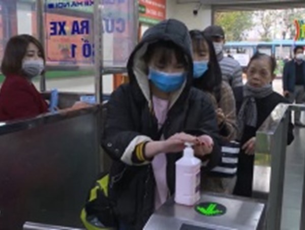 Hà Nội: Các bến xe phòng ngừa dịch cúm do virus Corona