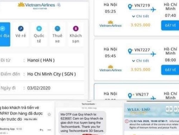 Tá hoả vì đặt vé máy bay nhầm trang web lừa đảo