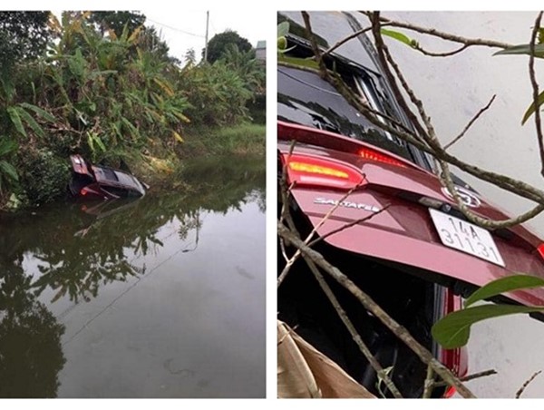 Khẩn trương xác minh danh tính thi thể 2 nạn nhân trong xe ô tô dưới ao