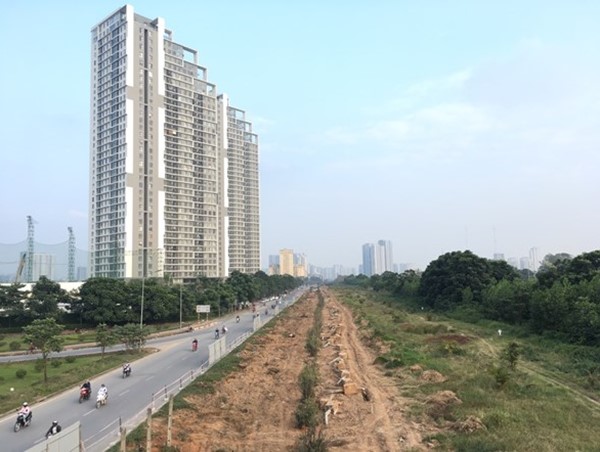 Từ 2/3, đường gom Đại lộ Thăng Long được tổ chức một chiều