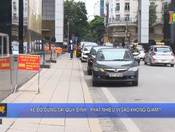 Tiềm ẩn vi phạm giao thông do dừng đỗ sai quy định