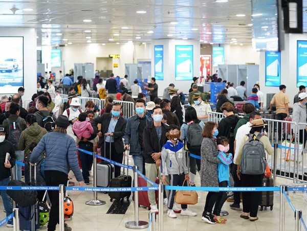 Sân bay Nội Bài dự kiến đón hơn 2 nghìn khách trong ngày hôm nay