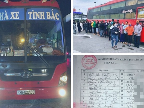 Thông tin mới vụ xe khách chạy từ Nam ra Bắc trong thời gian cách ly xã hội