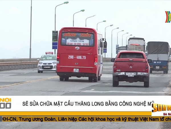 Cấp bách sửa chữa mặt cầu Thăng Long