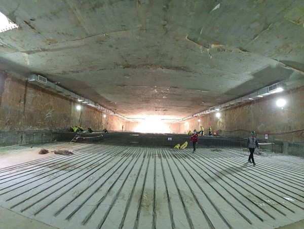 Thi công tầng đón khách đầu tiên Ga ngầm tuyến đường sắt đô thị Nhổn - Ga Hà Nội