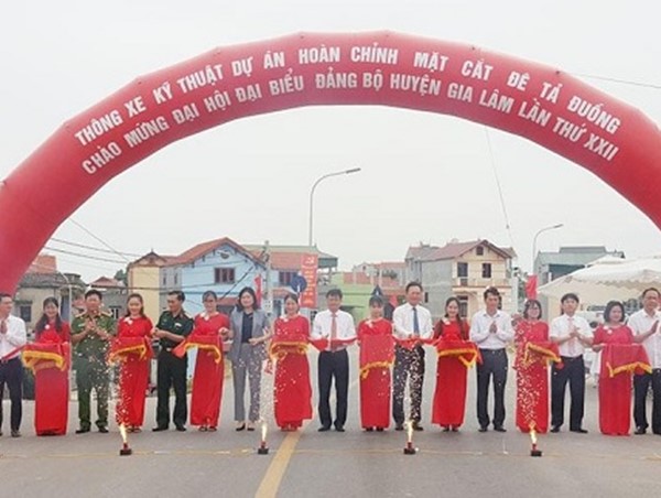 Thông xe kỹ thuật các tuyến đường hạ tầng khung huyện Gia Lâm