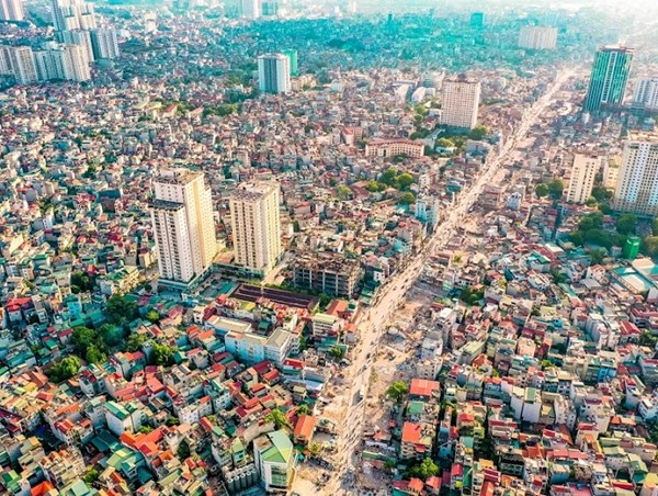 [Ảnh] Ngắm đường Vành đai 2 trên cao 9.400 tỷ đồng đang dần hình thành của Thủ đô