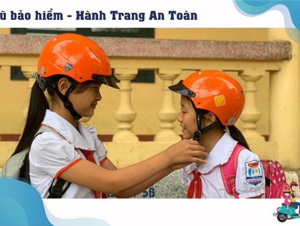 Nâng cao nhận thức về hành vi đội mũ bảo hiểm cho trẻ em với “Hành trang an toàn”